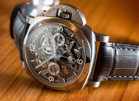 panerai luminor lo scienziato|The Panerai Lo Scienziato Luminor 1950 Tourbillon GMT Titanio.